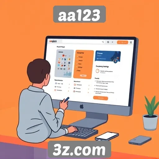 Análise da interface do usuário do site aa123